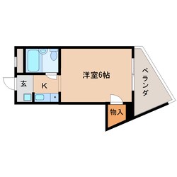 生駒駅 徒歩4分 5階の物件間取画像